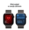 Apple Watch Series 11 GPS + Cellular koperta 46 mm z tytanu w kolorze łupku, bransoleta mediolańska w kolorze łupku S/M 362470