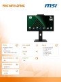 MSI Monitor 23.8 cala PRO MP242PMG LED/FHD/Flat/120Hz/czarny 362709