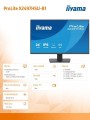 IIYAMA Monitor  ProLite 23.8 cala X2497HSU-B1 IPS,FHD,HDMI,DP,120Hz,350CD,2xUSBv3.2,   2xUSB-C, GW 5lat 363261