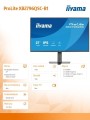 IIYAMA Monitor ProLite 27 cali XB2796QSC-B1 IPS,QHD,HDMI,USB-C (PD 65W),75Hz, 350cd, 1xUSB 3.2 , 1xUSB-C, 2x2W, HAS 150/PIVOT/obrót stopy 360st 363303