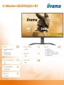 IIYAMA Monitor G-Master 31.5 cala GB3295QSU-B1 QHD,FastVA,240Hz,2xHDMI,DP,400cd,0,4ms, 2xUSB 3.2 , 2xUSB-C, HAS 150, FreeSync Premium - HDMI: 2560 x 1 363338