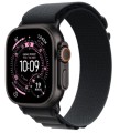 Apple Watch Ultra 3 GPS + Cellular, koperta 49 mm z tytanu w kolorze czarnym, opaska Alpine w kolorze czarnym - rozmiar S 363387