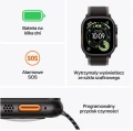 Apple Watch Ultra 3 GPS + Cellular, koperta 49 mm z tytanu w kolorze czarnym, bransoleta mediolańska z tytanu w kolorze czarnym - rozmiar S 364408
