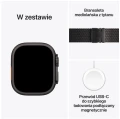 Apple Watch Ultra 3 GPS + Cellular, koperta 49 mm z tytanu w kolorze czarnym, bransoleta mediolańska z tytanu w kolorze czarnym - rozmiar S 364412