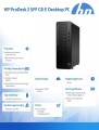 HP Inc. Komputer ProDesk 2 SFF G1i i5-14400 512GB/8GB/W11P       B6ZC5ET 364782