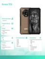 ULEFONE Smartfon Armor X16 4G 6/128GB IP69K brązowy 365246