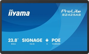 IIYAMA Monitor 23.8 cala ProLite S2425AS-B1 IPS,FHD,A14,24/7,RJ45, iiSignage, WI-FI