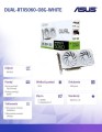 Asus Karta graficzna GeForce RTX 5060 DUAL OC WHITE 8G GDDR7 128BIT HDMI/3DP 365795