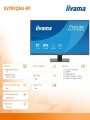 IIYAMA Monitor 27 cali X2797QSU-B1 IPS,QHD,HDMI,DP,350cd, 75Hz, 4x USB, bezramkowy 366172