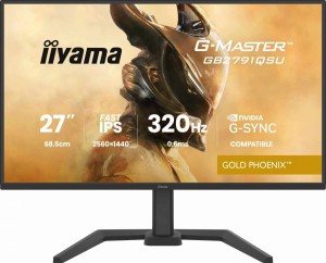 IIYAMA Monitor 25 cali GB2791QSU-B1 0.6ms,DP,2xHDMI 2.1 ,320Hz, Fast IPS,  WQHD,350 cd/m2, USB HUB x4 (2x Type-A, 2x Type-C), G-SYNC compatible - HDMI