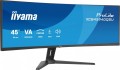 IIYAMA Monitor ProLite 44.5 cala XCB4594DQSU-B1 ,VA,DQHD,2xDP,2xHDMI,1500R,32:9,      450 cd/m2,  3000:1, USB HUB x4 (2x Type-A, 2x Type-C), 2 x 3W 366305