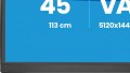 IIYAMA Monitor ProLite 44.5 cala XCB4594DQSU-B1 ,VA,DQHD,2xDP,2xHDMI,1500R,32:9,      450 cd/m2,  3000:1, USB HUB x4 (2x Type-A, 2x Type-C), 2 x 3W 366314