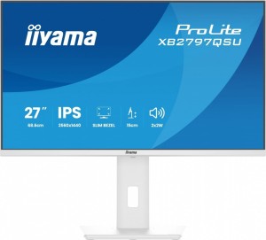 IIYAMA Monitor 27 cali XB2797QSU-W1 IPS, QHD, 2xHDMI, DP, 350cd, 75Hz, 1000:1, USB HUB x4