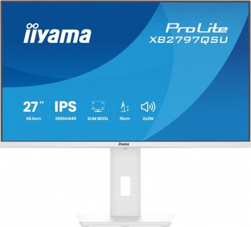 IIYAMA Monitor 27 cali XB2797QSU-W1 IPS, QHD, 2xHDMI, DP, 350cd, 75Hz, 1000:1, USB HUB x4