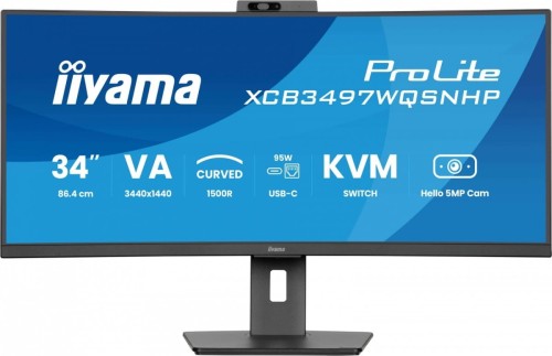 IIYAMA Monitor 34 cale XCB3497WQSNPH-B1 + Norton Small Business card 250G PL