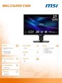 MSI Monitor MAG 274UPDF E16M 27 cali/LED/FHD/FLAT/160Hz/Czarny 367680