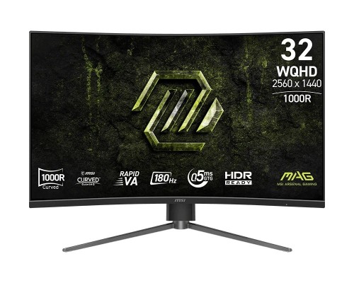 MSI Monitor MAG 325CQPF E18 31.5/LED/WQHD/LED/Zakrzywiony/180Hz/Czarny