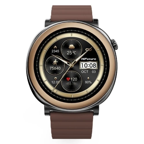 HiFuture Smartwatch Aurora Amoled rozmowy AI bršzowy