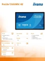 IIYAMA Monitor 24 cale T2455MSC-B2 POJ.10PKT.IPS,HDMI,DP,USB3.0,CAM,MIC,   FHD 120Hz 368899