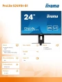 IIYAMA Monitor 23.8 cala X2491H-B1 IPS,HDMI,DP,1ms,350cd/m2, 1500:1,120Hz 369250