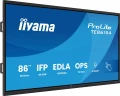 IIYAMA Monitor interaktywny 86 cali TE8615A-B2AG IPS,4K,40pkt,550cd,DeepContrast-IR+,    HDMI x2,DP,USB-C, 2 x 20W, OPS Slot x1, 5xUSB, 2xRJ45,8-Array 369286