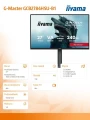 IIYAMA Monitor 27 cali GCB2784HSU-B1 FHD, 0.7ms, VA, 1500R, 240Hz, 2xHDMI, DP, 2xUSB, FreeSync Premium -1920x1080 (48-240Hz), HDR10, 2x2W, HAS150(PIVO 369363
