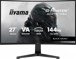 IIYAMA Monitor 27 cali GC2781HSU-B1 VA, FHD, 144Hz, 1ms, 2xUSB, 1500R, 350 cd, 4000:1, HDMI, DP, FreeSync -1920x1080 (48-144Hz), 2x2W