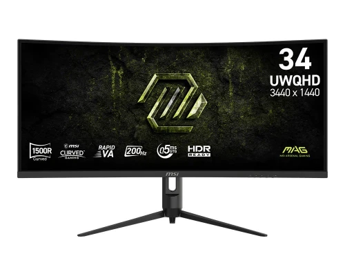 MSI Monitor 34 cale MAG 342CQRF E20 UWQHD/Curved/200Hz/czarny