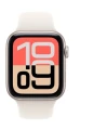 Apple Watch SE 3 GPS koperta 40 mm z aluminium w kolorze księżycowej poświaty, pasek sportowy w kolorze księżycowej poświaty - rozmiar S/M 369678