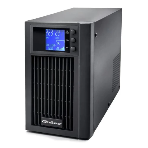 Zasilacz awaryjny UPS Qoltec Pure Sine Wave | 3kVA | 2400W | AVR | LCD | Czysty Sinus - OTW OPAK