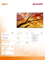 Sharp Monitor M652 65 cali 24/7 550cd/m2 370406