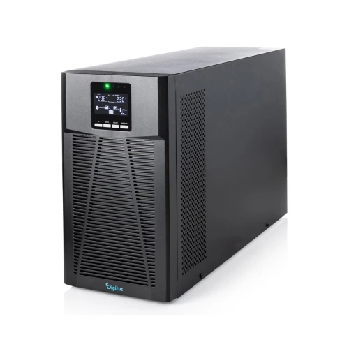 Zasilacz awaryjny UPS DIGITUS Online Tower 19" LCD 2000VA/2000W 4x12V/9Ah 8xC13 1xC14 USB RS232 RJ45