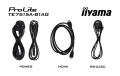 IIYAMA Monitor interaktywny 75 cali TE7515A-B2AG, VA,4K,40pkt,550cd,DeepContrast-IR+,    HDMI x2,DP,USB-C, 2 x 20W, OPS Slot x1, 5xUSB, 2xRJ45,8-Array 370657