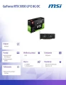 MSI Karta graficzna GeForce RTX 3050 LP E 6G OC 370966