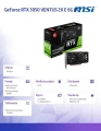 MSI Karta graficzna GeForce RTX 3050 VENTUS 2X E 6G OC 370972
