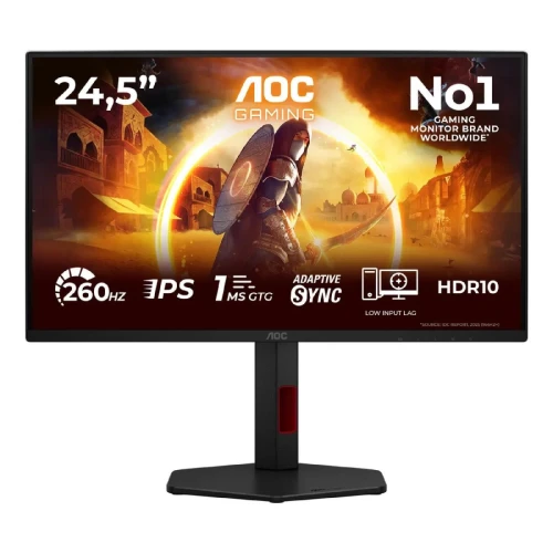 Monitor AOC 24,5" 25G4ZR Fast IPS FHD 240Hz 2xHDMI DP