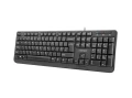 Natec Klawiatura Trout Slim 1.8m czarna USB 372397