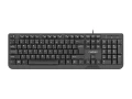Natec Klawiatura Trout Slim 1.8m czarna USB 372398