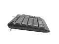 Natec Klawiatura Trout Slim 1.8m czarna USB 372402