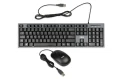 iBOX Zestaw klawiatura + mysz IBOX IKMS606 (USB 2.0; (US); czarna, optyczna; 800 DPI) 372567