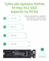 IcyBox Obudowa IB-1817M-C31 M.2 NVMe SSD 372624