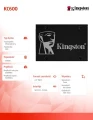 Kingston Dysk SSD KC600 SERIES 256GB SATA3 2.5' 550/500 MB/s 372684