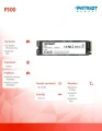 Patriot Dysk SSD P300 256GB M.2 PCIe Gen 3 x4 1700/1100 372759