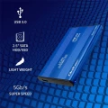 Qoltec Obudowa na dysk HDD/SSD 2.5 cala SATA3 | USB 3.0 | Niebieska 372782