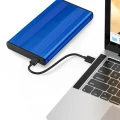 Qoltec Obudowa na dysk HDD/SSD 2.5 cala SATA3 | USB 3.0 | Niebieska 372783