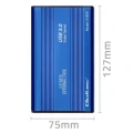 Qoltec Obudowa na dysk HDD/SSD 2.5 cala SATA3 | USB 3.0 | Niebieska 372787