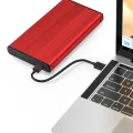 Qoltec Obudowa na dysk HDD/SSD 2.5 cala SATA3 | USB 3.0 | Czerwona 372791