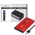 Qoltec Obudowa na dysk HDD/SSD 2.5 cala SATA3 | USB 3.0 | Czerwona 372792