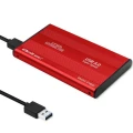 Qoltec Obudowa na dysk HDD/SSD 2.5 cala SATA3 | USB 3.0 | Czerwona 372794