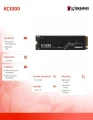 Kingston Dysk SSD KC3000 4096GB PCIe 4.0 NVMe M.2 372960